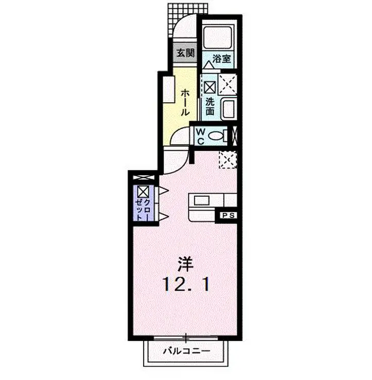 デフィ戸田 1階階 間取り