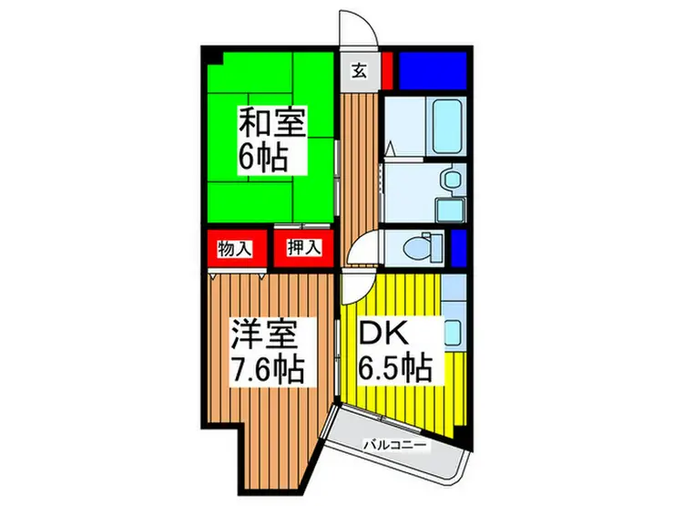 レスポワール北与野 1階階 間取り