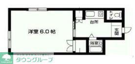クロノス南矢名2番館(1K/1階)の間取り写真