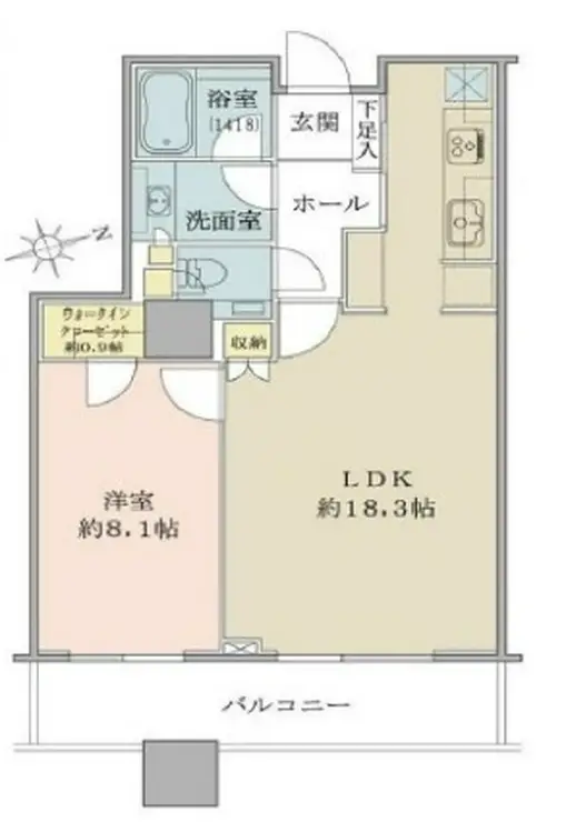 白金タワー 29階階 間取り