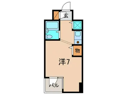 コメットマンション鴻池(ワンルーム/10階)の間取り写真