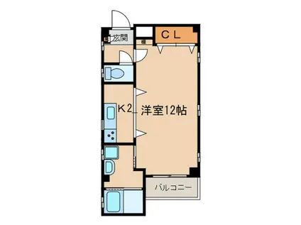 マリポーザ330(1K/3階)の間取り写真