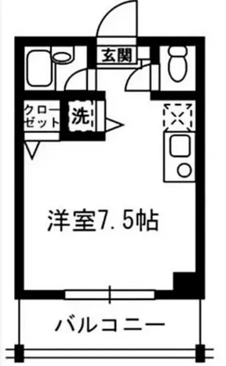 クリエ笹塚 2階階 間取り