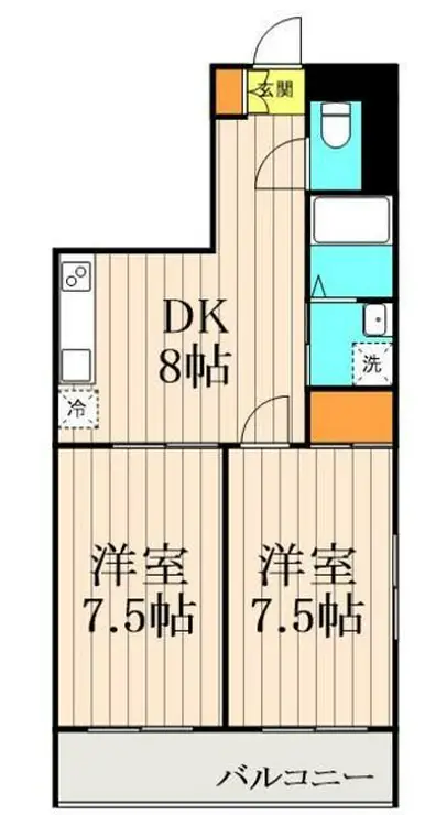 グランパルク・G8 4階階 間取り
