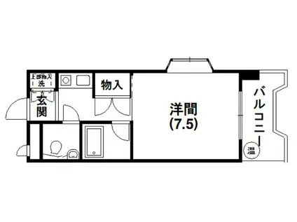 メゾンベルシャンブル(1K/2階)の間取り写真