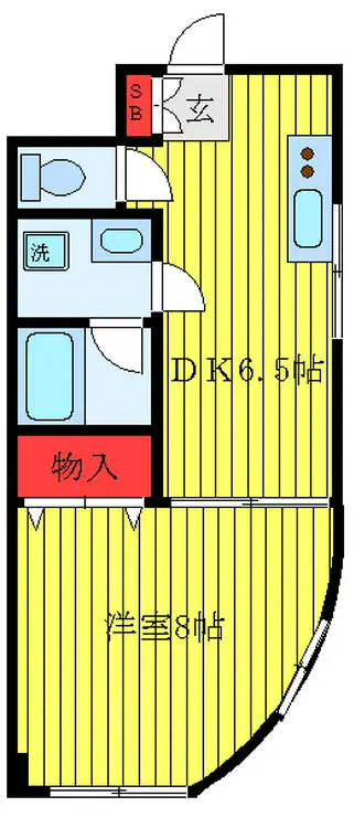 カーサーシンセラー 6階階 間取り