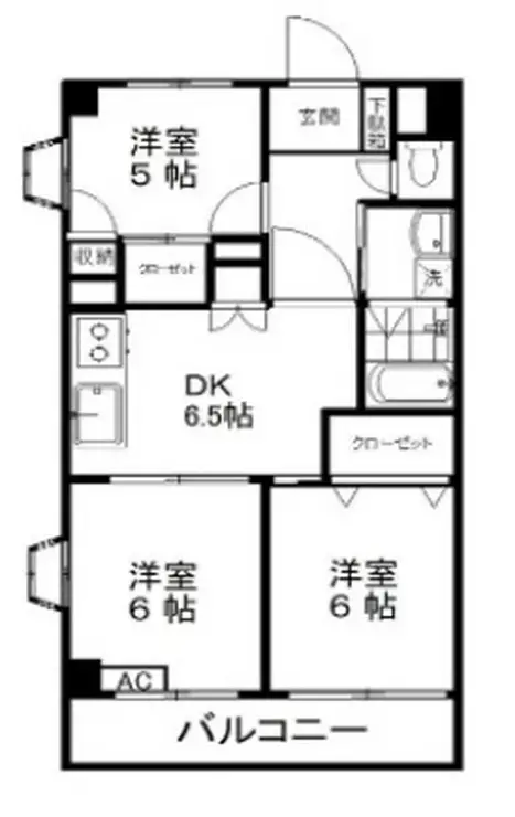 サンドミールさわらび 2階階 間取り