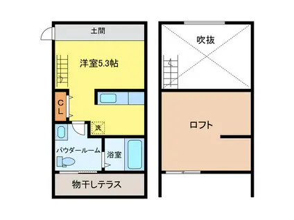 ORTUS AKAMATSU(ワンルーム/1階)の間取り写真