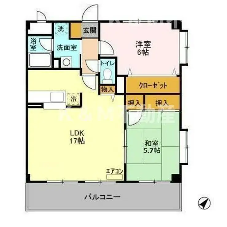 ヌーベルバーグ北柏 2階階 間取り