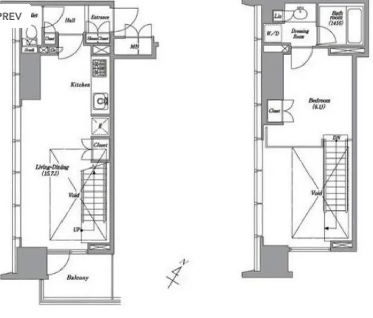 レキシントン・スクエア白金高輪 6階階 間取り