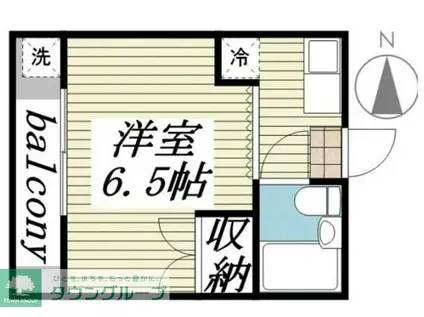 サンアベニュー師岡(ワンルーム/2階)の間取り写真