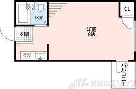 メゾンドール天神橋(ワンルーム/4階)の間取り写真