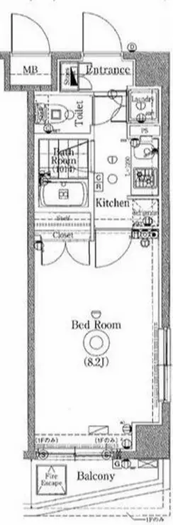 グラントゥルース東十条 4階階 間取り