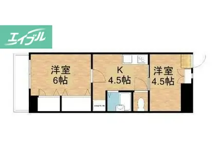 センチュリーふなばし(2K/6階)の間取り写真