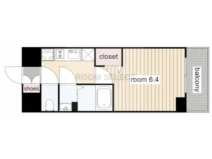 プレサンス広小路通今池(1K/10階)の間取り写真