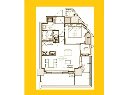スプランディット新横浜(1SLDK/10階)の間取り写真