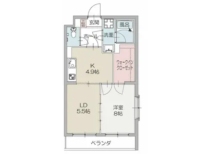 H&232RITAGE(1LDK/2階)の間取り写真