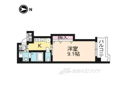 TSUKAMOTO(1K/6階)の間取り写真