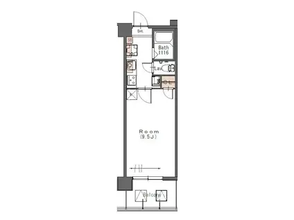 I.BIS柏の葉(1K/3階)の間取り写真