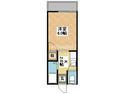 コンフォーティア泉(1K/1階)の間取り写真