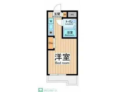 アビーダシオン町田(ワンルーム/3階)の間取り写真