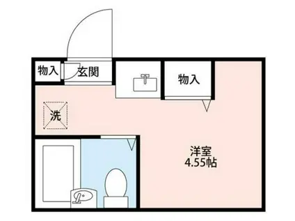 ライトマルシェ(ワンルーム/2階)の間取り写真
