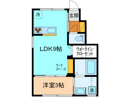 セシボン52(1LDK/1階)の間取り写真