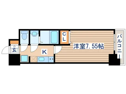 NASIC仙台東口(1K/4階)の間取り写真