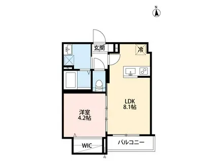 つばめハウス南流山(1LDK/2階)の間取り写真