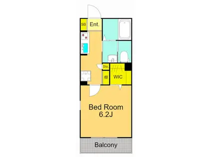 ALLURE渋谷本町(1K/3階)の間取り写真