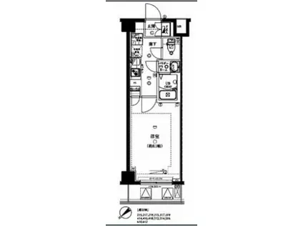 GENOVIA練馬高野台 SKYRUN(1K/3階)の間取り写真