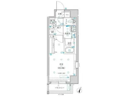 クレイシア板橋蓮沼(1K/12階)の間取り写真