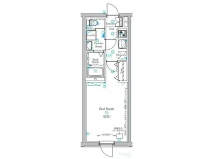 上池台1丁目マンション 401(1K/4階)の間取り写真