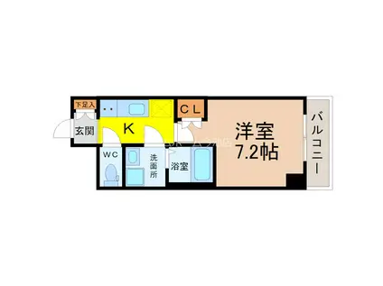 VANCOUVER1118大曽根(1K/3階)の間取り写真