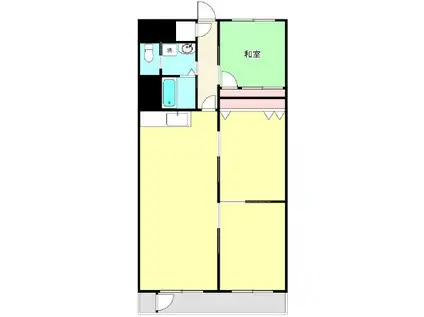 ニュー山手マンション(3LDK/2階)の間取り写真