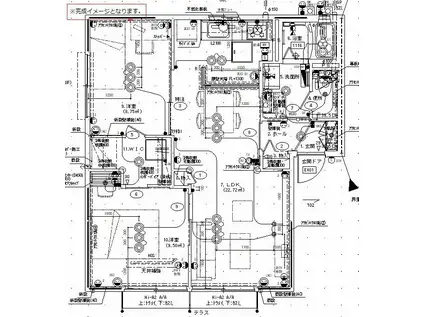 ディアスプラザ次郎丸  E棟(2LDK/1階)の間取り写真