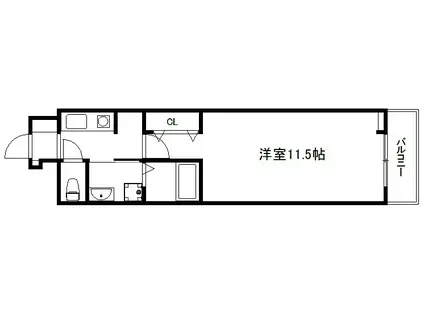 たばさはうすII(1K/1階)の間取り写真