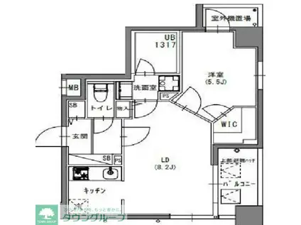S-RESIDENCE押上BLOSSOM(1LDK/6階)の間取り写真