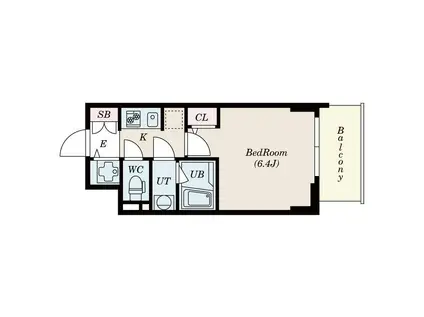 S-RESIDENCE神戸元町(1K/13階)の間取り写真