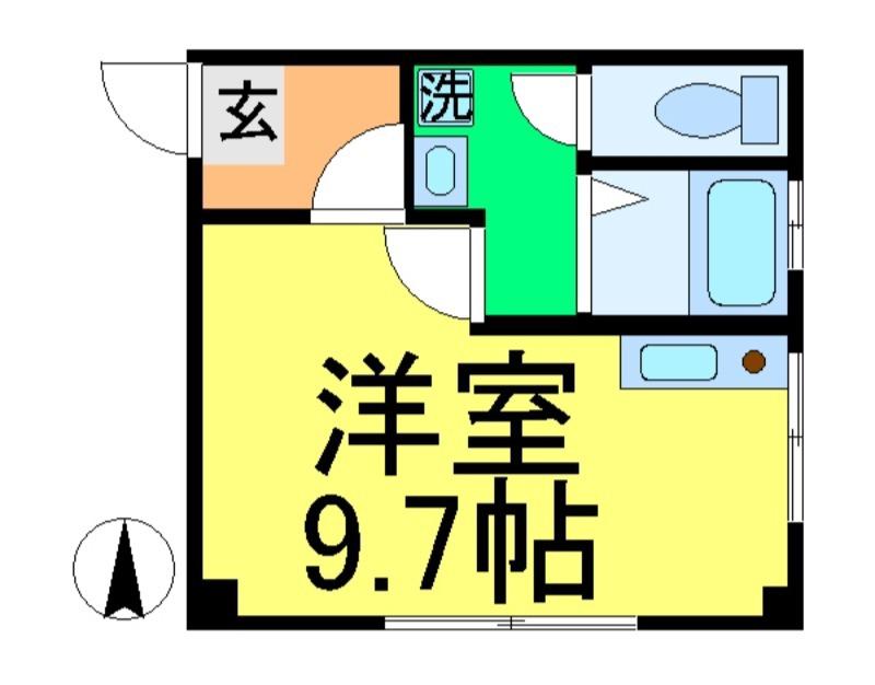NTハイム(ワンルーム/1階)の間取り写真