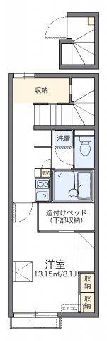 レオパレス豊田樹木(1K/2階)の間取り写真