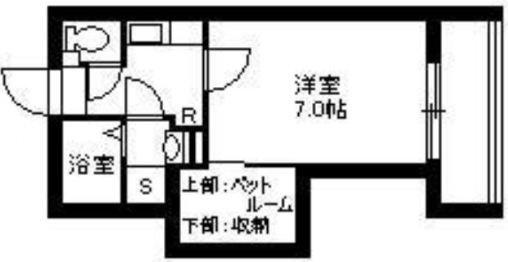 エクレール二軒茶屋(1K/3階)の間取り写真