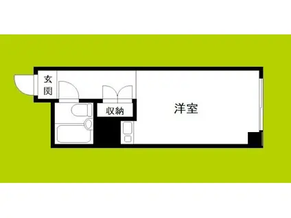 フォルツァ舟橋(ワンルーム/4階)の間取り写真