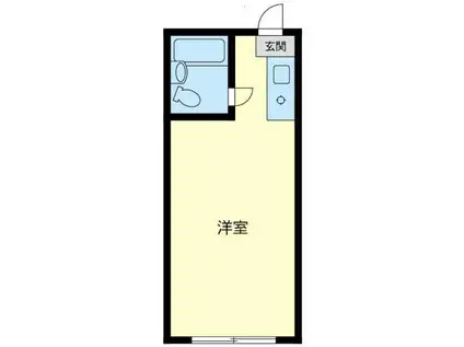 パレーシャル湘南館II(ワンルーム/2階)の間取り写真