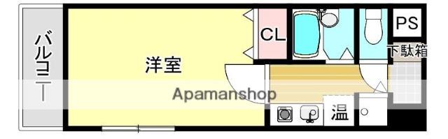 パインストン今泉(1K/3階)の間取り写真
