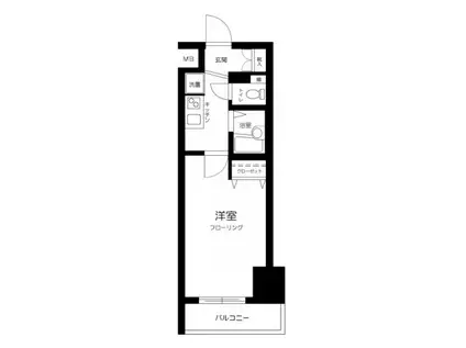 ミリオンプラザ御茶ノ水(1K/8階)の間取り写真