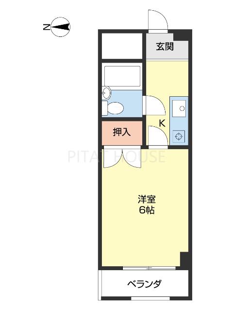 ナビハウス(1K/2階)の間取り写真