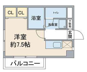 HOUSE LOKO(1K/3階)の間取り写真