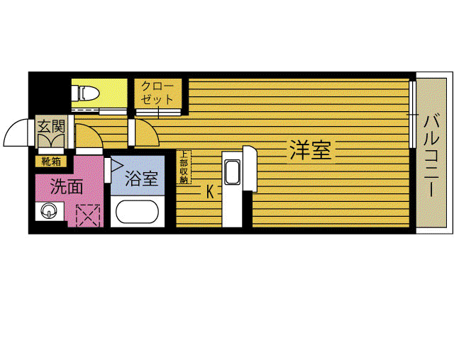 SUNGRACE LUCEII(ワンルーム/2階)の間取り写真