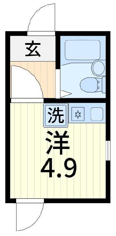 リブ亀有(ワンルーム/1階)の間取り写真